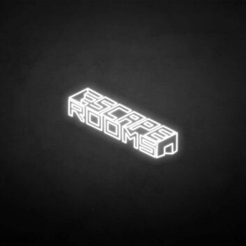 ESCAPE ROOM neon sign