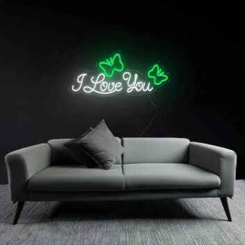 Heartfelt I Love You Neon Sign