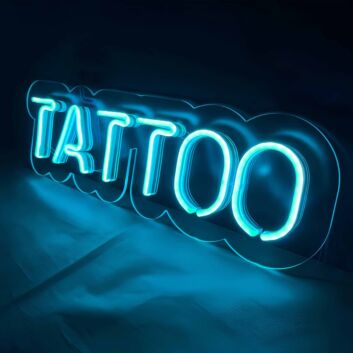 Fine Tattoo Shop Sign Neon