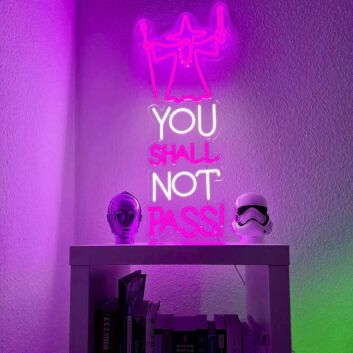 You Shall Not Pass Wizard Neon Sign