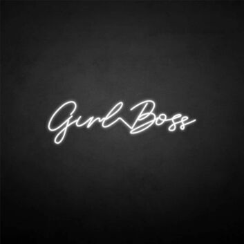 &#39;Girl boss&#39; neon sign