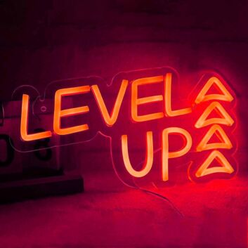 Level Up LED Night Light for Game Room