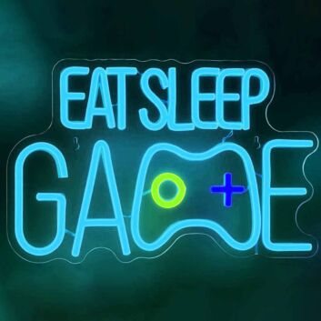 Eat Sleep Game Game Neon Sign