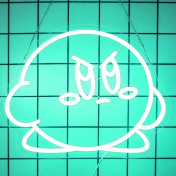 Mad Angry Kirby Game Neon Sign