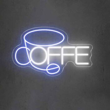 Customize Abstract Coffee Cup Neon Sign