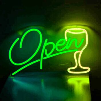 Open Bar Neon Sign