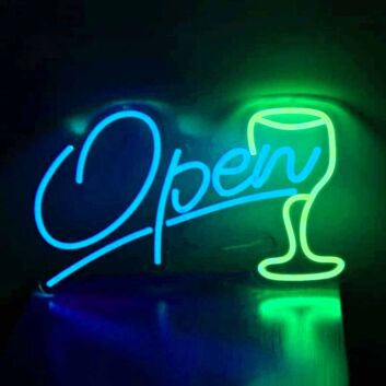 Open Bar Neon Sign