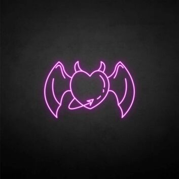 &#39;Heart Demon&#39; neon sign