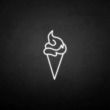 Ice Cream 4&#39; neon sign