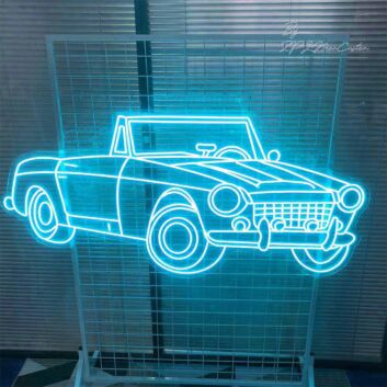 Cool Convertible Car Neon Sign