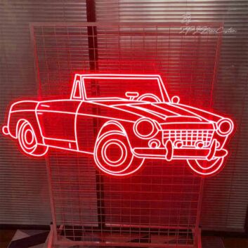 Cool Convertible Car Neon Sign