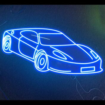 Race Car Neon Sign