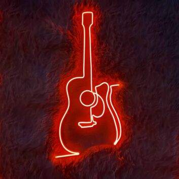 Music Guitar Neon Sign