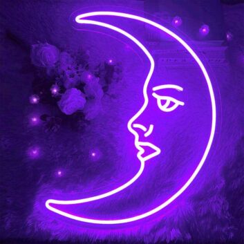 Moon Neon Light