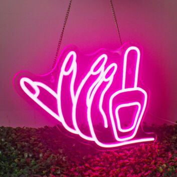 Chic Nail Salon Manicure Neon Sign