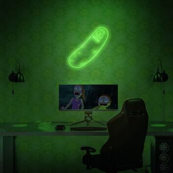 Rick And Morty Pickle Rick Neon Sign for Fans and Fun Spaces