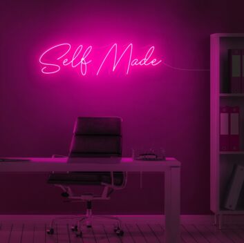 Self Made Neon Sign for Motivational and Inspirational Spaces