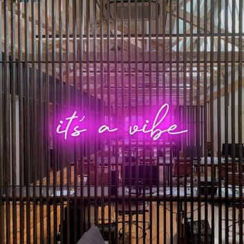 Its A Vibe Neon Sign for Cool and Relaxing Spaces