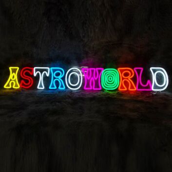 Astroworld Neon Sign for Music Lovers and Fans