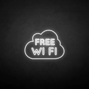 FREE WIFI&#39; neon sign