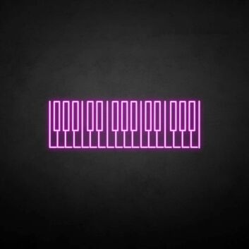 &#39;Piano Key&#39; neon sign