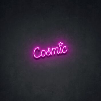 Cosmic Neon Sign for Space and Astronomy Lovers