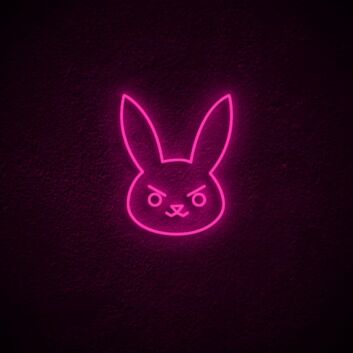 Dva Bunny Neon Sign for Anime and Gaming Fans