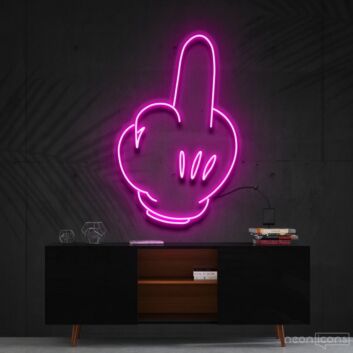 Bad Attitude Mickey Neon Sign for Edgy and Unique Decor