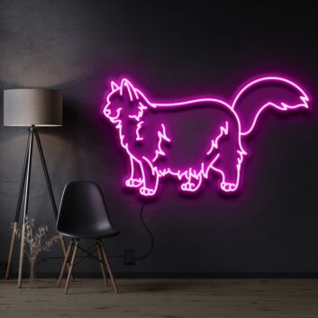 Ragdoll Cat Neon Sign for Cat Lovers and Pet Spaces