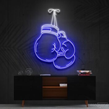 Boxing Gloves Multicolour Neon Sign for Sports Enthusiasts