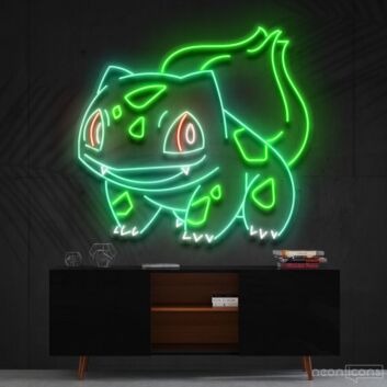 Bulbasaur Neon Sign for Anime Fans and Fun Spaces