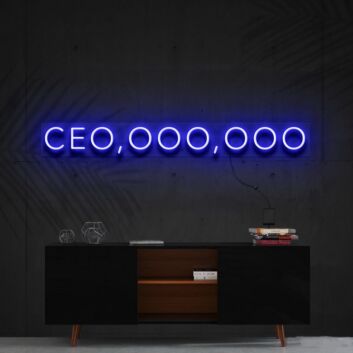 Ceo Ooo Ooo Neon Sign for Motivational and Inspirational Spaces