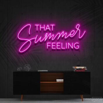 That Summer Feeling Neon Sign for Beach and Summer Decor