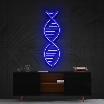 Dna Neon Sign for Science and Biology Enthusiasts
