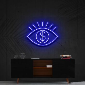 All Eye See Is Money Neon Sign for Bold and Motivational Spaces