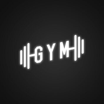 Gym Neon Sign for Fitness Enthusiasts and Gyms