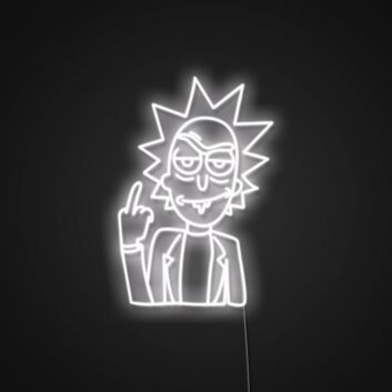 Rick Neon Sign for Fans and Fun Spaces