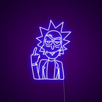 Rick Neon Sign for Fans and Fun Spaces