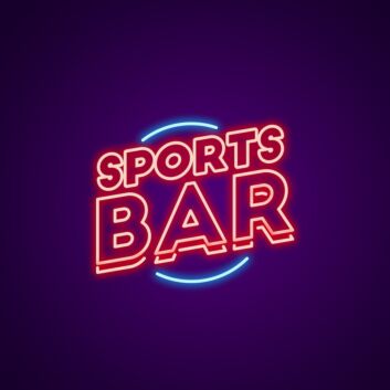 Famous Sports Bar Neon Sign for Bars and Sports Enthusiasts