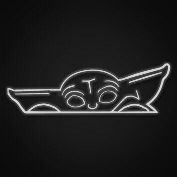Mandalorian Baby Yoda Neon Sign for Star Wars Fans