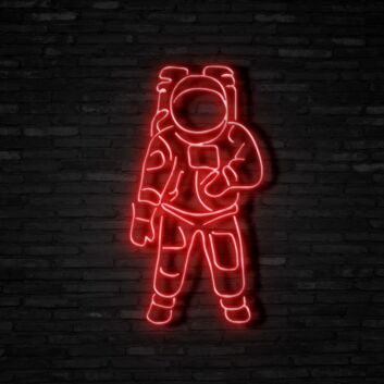Astronaut Neon Sign for Space and Astronomy Lovers