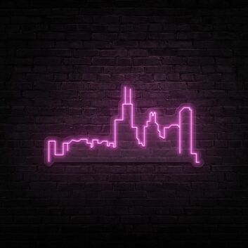 Chicago Neon Sign for City Lovers and Modern Spaces