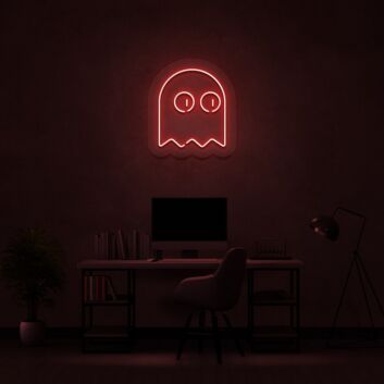 Ghost Man Neon Sign for Halloween and Fun Decor