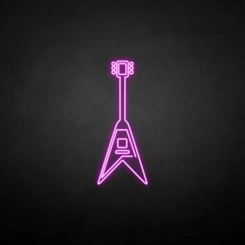 &#39;Electric Guitar&#39; neon sign
