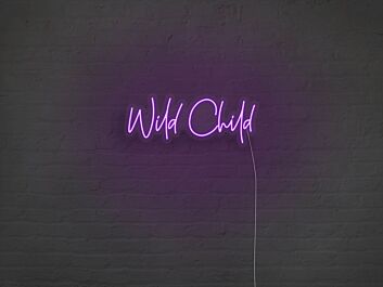 Wild Child Neon Sign for Playful and Fun Spaces