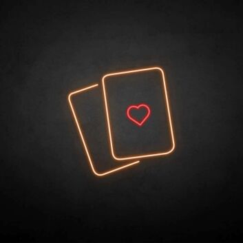 &#39;Love Card&#39; neon sign