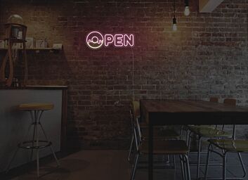 Donut Open Neon Sign for Bakeries and Fun Spaces