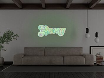 Groovy Neon Sign for Retro and Fun Decor