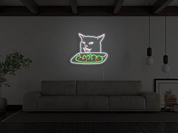 Smudge Lord With Salad Neon Sign for Fun and Playful Spaces