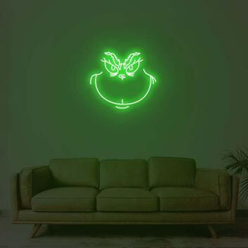 Christmas Grinch Neon Sign for Festive and Fun Spaces